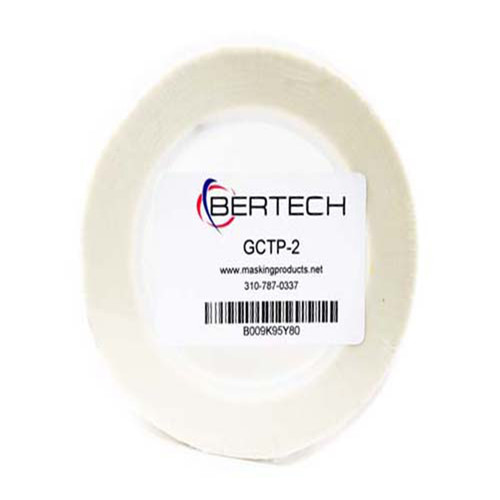Bertech Glass Cloth Masking Tape, 2 In. Wide x 36 Yards Long, White