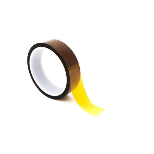 Bertech High-Temperature Kapton® Tape, 2 Mil Thick, 1 3/8 In. x 36 Yards Long - UL Recognized, Amber (Made in USA)