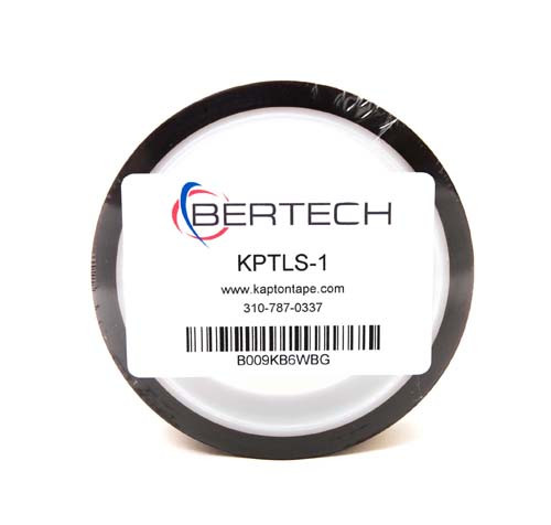 Bertech ESD Anti-Static Kapton® Tape, 1 Mil Thick, 1 Inch x 36 Yards, Amber
