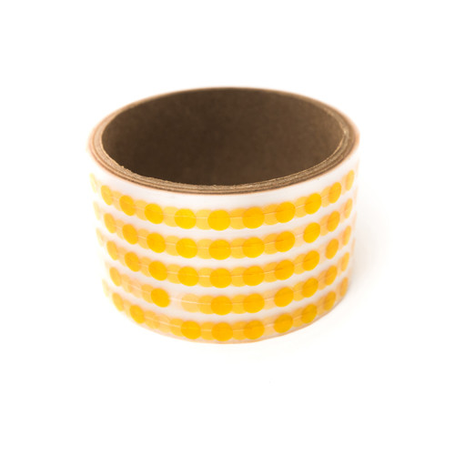 Bertech High-Temperature Polyimide Discs, 1 Mil Thick, 1/4 In. (2000 Discs/Roll), Amber