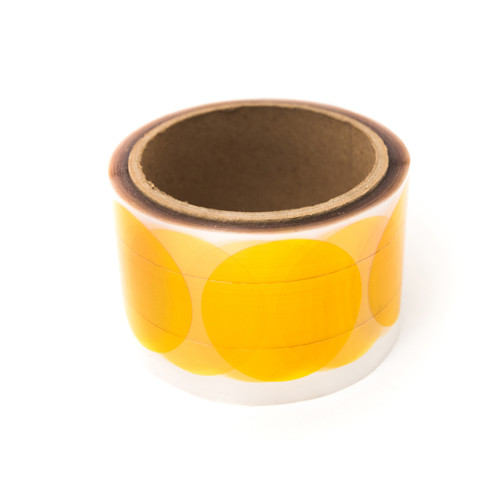 Bertech High-Temperature Polyimide Discs, 1 Mil Thick, 2 In. (250 Discs/Roll), Amber