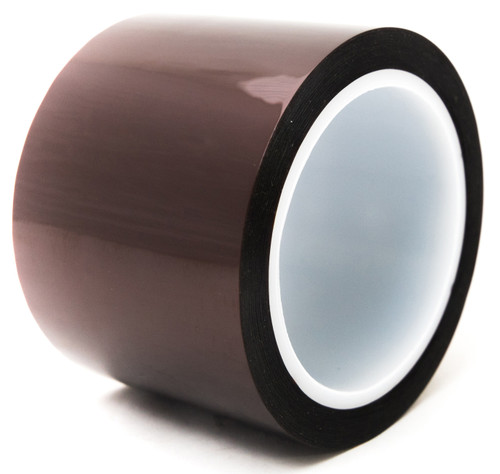 Bertech Polyimide Tape w/Acrylic Adhesive, 2 Mil Thick, 4 In. Wide x 36 Yards Long, Amber