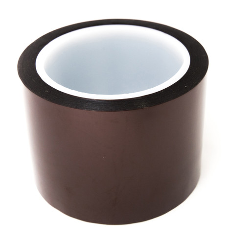 Bertech Polyimide Tape w/Acrylic Adhesive, 2 Mil Thick, 4 In. Wide x 36 Yards Long, Amber