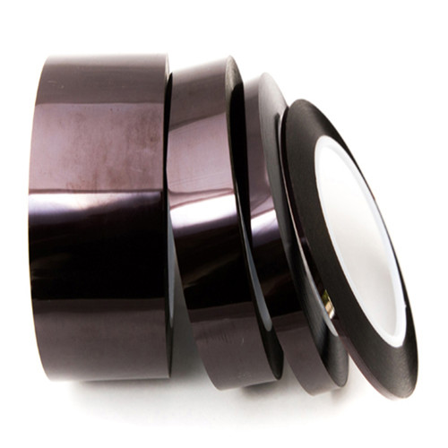 Bertech Polyimide Tape w/Acrylic Adhesive, 5 Mil Thick, 1/2 In. Wide x 36 Yards Long, Amber