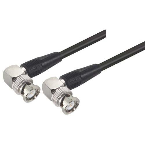 RG58C Coaxial Cable, BNC 90° Male / 90° Male, 1.5 ft