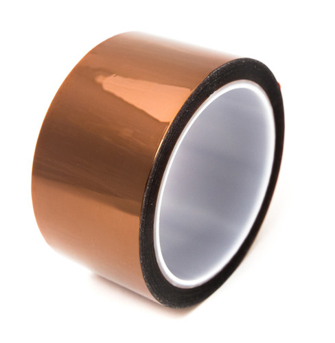 Bertech Polyimide Tape w/Acrylic Adhesive, 1 Mil Thick, 3 In. Wide x 36 Yards Long, Amber