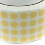 Bertech Solder Wave Masking Tape, 3/8 In. Wide (5000 Discs/Roll), Beige