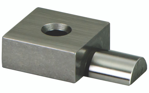 Gage Block Accessory for Inch Square Gage Block set, 1 Piece, .25 In Half Round Jaw