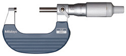 1-2 In,  .0001 In Mechanical Outside Micrometer, Smooth Action, Ratchet Thimble, With Standard