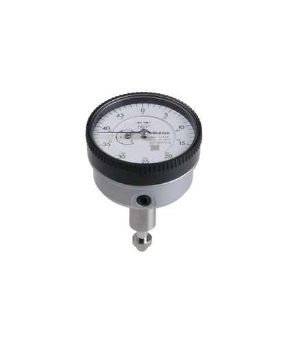 .001 In, .2 In/(.05 In per rev) Back Plunger Dial Indicator, 0-50, 3/8 In stem, Series 1