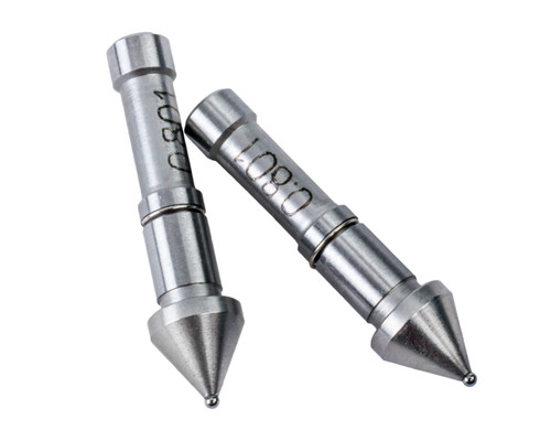 0.8mm diam ball anvil for gear tooth micrometer, 0.5-0.55 gear module, diametral pitch 50