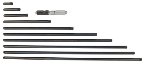 Mechanical Extension Rod Type Inside Micrometer, Extension Rods (1 In, 2 In, 3 In, 6 In, 9 In, 12 In, 14 In, 16 In, 17 In, 19 In) 4-40 In, .001 In