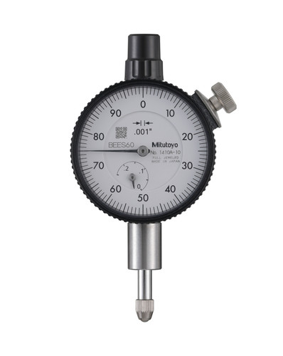 Dial Indicator, 0-100, Lug Back, 3/8 In stem, Series 1, Jeweled .001 In, .25 In/(.1 In per rev)