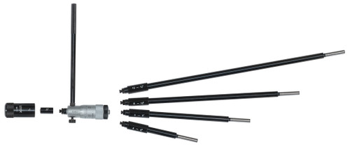 Mechanical Extension Rod Type Inside Micrometer, Extension Rods (5) 2-12 In, .001 Inch