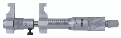 Mechanical Caliper Jaw Type Micrometer, Carbide Steel Tip, Locking Clamp, Ratchet Stop, With Standard 2-3 In, .001 Inch