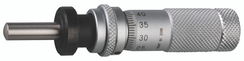 0-13mm, 0.01mm, Mechanical Micrometer Head, 9.5mm Diameter Stem with Clamp Nut, Spherical (SR4) Spindle Face, Spindle Lock, Zero-Adjust Thimble