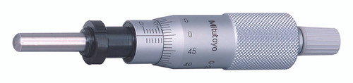 0-25mm, 0.01mm, Mechanical Micrometer Head, 10mm Diameter Stem with Clamp Nut, Spherical (SR4) Spindle Face