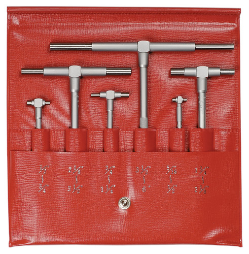.313-6 In, Telescoping Gage Set, 6 Pieces (.313-.5 In, .5-.75 In, .75-1.25 In, 1.25-2.125 In, 2.125-3.5 In, 3.5-6 In)
