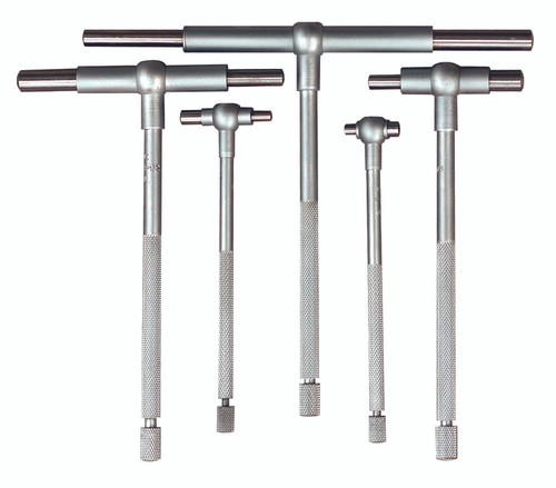 .5-6 In, Telescoping Gage Set, 5 Pieces (.5-.75 In, .75-1.25 In, 1.25-2.125 In, 2.125-3.5 In, 3.5-6 In)
