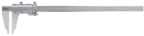 Vernier Caliper, with Nib style jaws and fine adjustment, .5-18 inches, +/-.0015 accuracy, .001 inch lower scale and upper scale graduations, 1200 grams mass