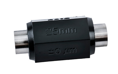 Standard Micrometer, 25mm length, 6.35mm diameter, +/-1.5um accuracy