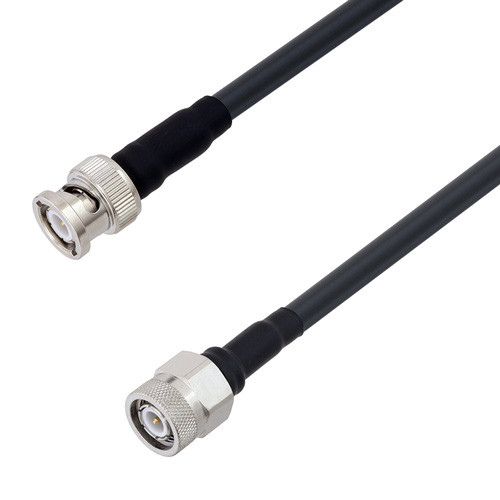 Low Loss BNC Male to TNC Male Cable Assembly using LMR-240-DB Coax, 1.5 FT with Times Microwave Components