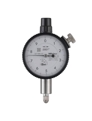 DIAL INDICATOR, .0001-.025 In, Flat Back