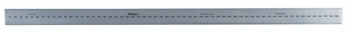 Steel rule, 600mm, graduation (1mm,.5mm,1mm,.5mm), width 30mm, Satin Chrome Finish Tempered Stainless Steel
