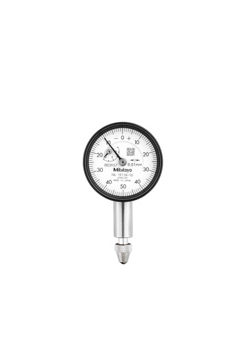 0.01mm, 2.5mm/(1mm per rev) Dial Indicator, 0-50-0, Lug Back, 8mm stem, Series 0, Compact Type, Jeweled