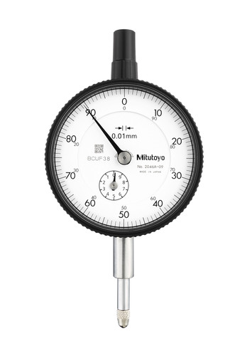 0.01mm, 10mm/(1mm per rev) Dial Indicator, 0-100, Lug Back, 8mm stem, Series 2, Shockproof