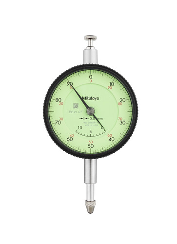 0.01mm, 10mm/(1mm per rev) Dial Indicator, 0-100, Lug Back, 8mm stem, Series 2, Jeweled, Adjustable Hand