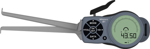 Digimatic Caliper Gage, internal tube thickness measurement, .51-1.69 In/13-43mm range, .001 In/0.02mm resolution, .002 In/0.04mm accuracy