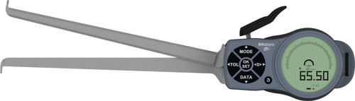 Digimatic Caliper Gage, internal tube thickness measurement, .59 - 2.56 In/ 15-65mm range, .001 In/0.02mm resolution, .0024 In/0.06mm Accuracy