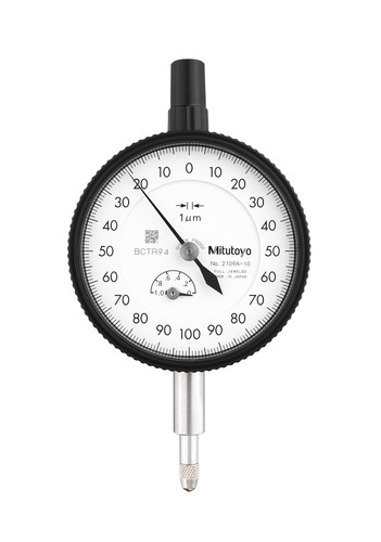 0.001mm, 1mm/(0.2mm per rev) Dial Indicator, 0-100-0, Lug Back, 8mm stem, Series 2, Shockproof, Jeweled