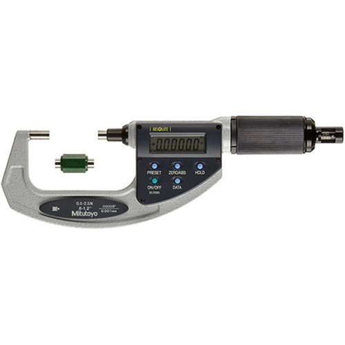 Absolute Digital Micrometer, Adjustable Force Quickmike, 0.8-1.2 In  2-10N