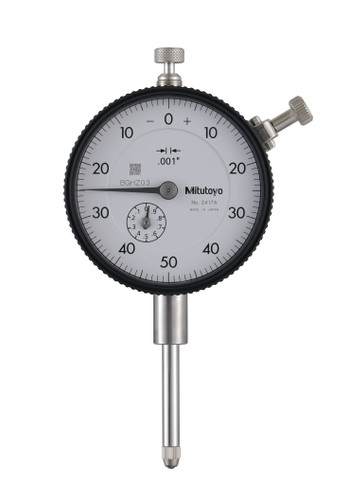 .001 In, 1 In/(.1 In per rev), Dial Indicator, 0-50-0, Lug Back, 3/8 In stem, Series 2