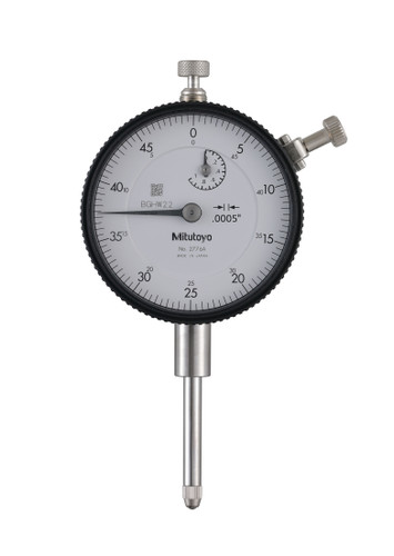 .0005 In, 1 In/(.05 In per rev), Dial Indicator, 0-50, Lug Back, 3/8 In stem, Series 2