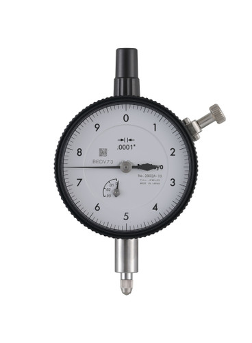 .0001 In, .025 In/(.01 In per rev), Dial Indicator, 0-10, Lug Back, 3/8 In stem, Series 2, Shockproof, Jeweled