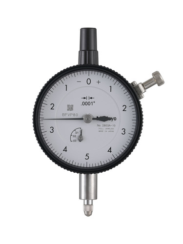 .0001 In, .025 In/(.01 In per rev), Dial Indicator, 0-5-0, Lug Back, 3/8 In stem, Series 2, Shockproof, Jeweled