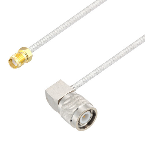 SMA Female to TNC Male Right Angle Cable Assembly using LC085TB Coax, 6 FT