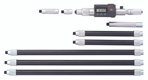 DIGIMATIC TUBULAR INSIDE MICROMETER, EXTENSION PIPE TYPE IMJ  8-80 In/203-2-2000MM  MJ  WITH 9 EXTENSIONS