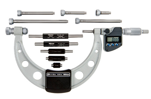 MICROMETER, INTERCHANGEABLE ANVIL, 0-150MM, 0.001MM, IP65