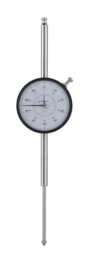 .001 In, 3 In/(.1 In per rev), Dial Indicator, 0-100, Lug Back, 3/8 In stem, Series 3, Shockproof, Jeweled