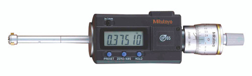 .425-.5 In/10.795-12.7mm, .00005 In/0.001mm, Digimatic Holtest, Titanium Nitride Coated Contact Points, With SPC Output, Ratchet Stop