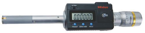 .5-.65 In/12.7-16.51mm, .00005 In/0.001mm, Digimatic Holtest, Titanium Nitride Coated Contact Points, With SPC Output, Ratchet Stop