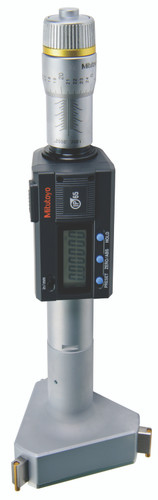 3.5-4 In/88.9-101.6mm, .00005 In/0.001mm, Digimatic Holtest, Titanium Nitride Coated Contact Points, With SPC Output, Ratchet Stop