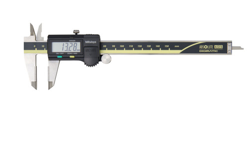 0-150mm, 0.01mm ABSOLUTE AOS Digimatic Caliper, Carbide-tipped OD jaws, With SPC Data Output