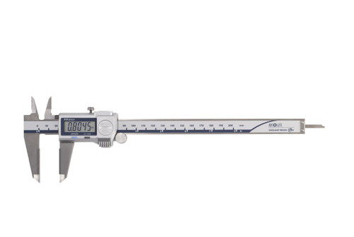 0-8 In/0-200mm, .0005 In/0.01mm, IP67 Absolute Coolant Proof Caliper, Carb OD/ID tip jaws, With Output