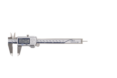 0-6 In/0-150mm, .0005 In/0.01mm, IP67 Absolute Coolant Proof Caliper, .075 In rod depth bar, With Output
