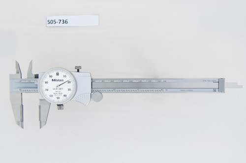 0-6 In, .001 In Dial Caliper, .1 In/Revolution, Carbide OD Jaws